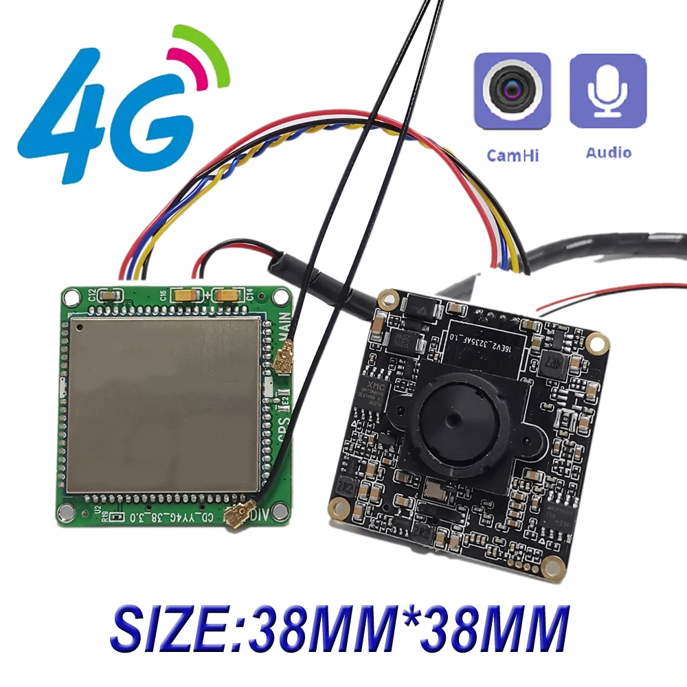 Camhi App DIY 3G SIM IP 카메라 모듈 5MP IMX335 1920P 무선 미니 배터리 4G 핀 구멍 은밀한 내장 마이크 마이크로 SD 카드 슬롯