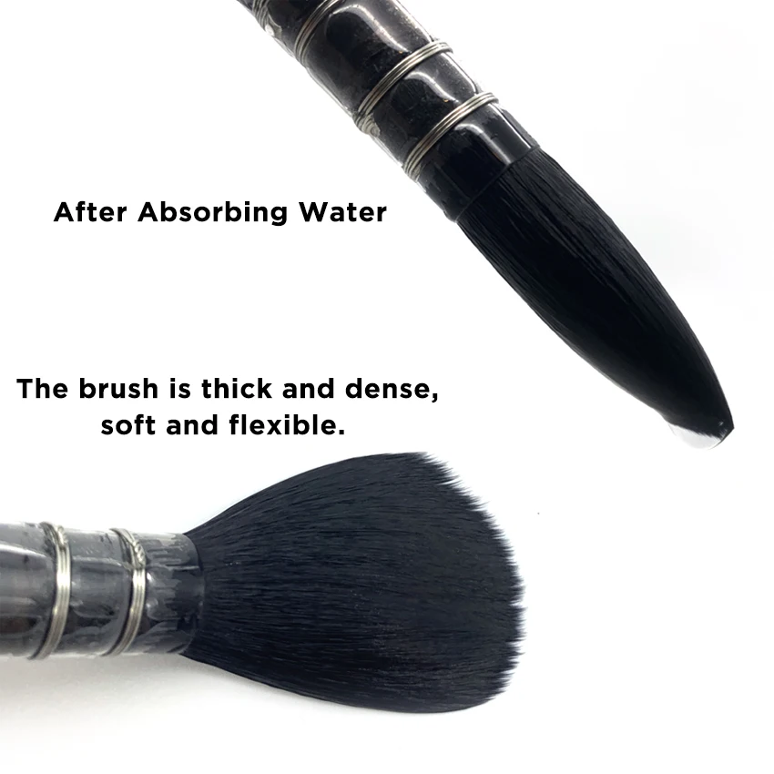 아티스트 핸드 페인팅 드로잉 브러쉬 1 개, 수채화 물감 그림 그리기 학교 미술 용품 전문 수채화 브러시 펜