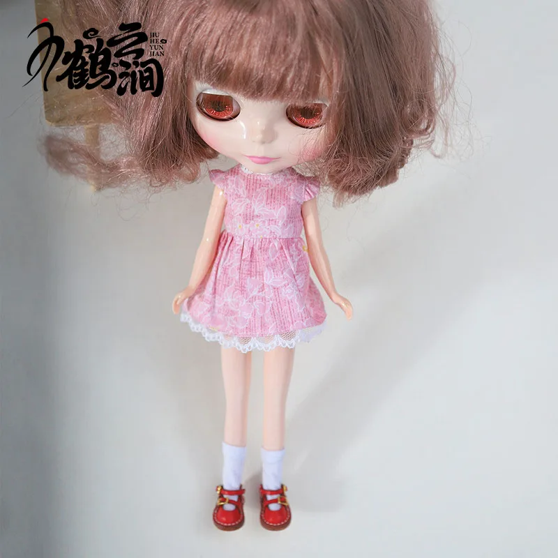 미니 가죽 신발 1/6 1/8 1/12 OB11 Blyths Ob22 Ob24 인형 신발, 더블 슈즈 장난감 액세서리, 3.0x1.8cm