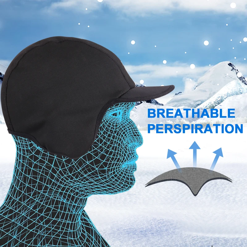 X-TIGER 사이클링 캡 겨울 방풍 양모 사이클링 캡 실행 스케이트 스키 오토바이 승마 헤드 모자 여자 MTB 자전거 모자