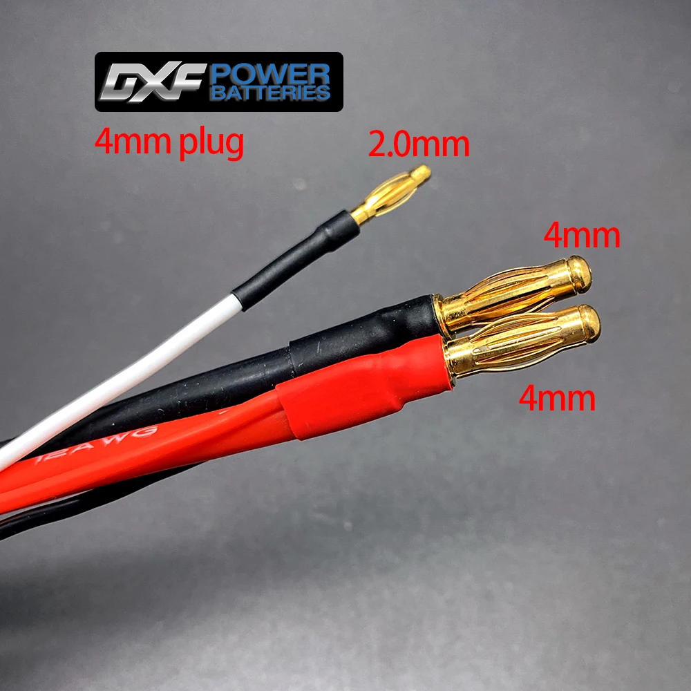 DXF Amass 바나나-암 T XT60 XT90 EC5 TRX 플러그 어댑터, LiPo 배터리용, JST-XH 밸런스 와이어 커넥터, RC 부품, 4mm, 5mm