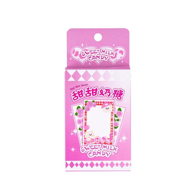 카와이 사진 프레임 장식 스티커, 크리에이티브 미학 DIY 수동 일기 앨범 스크랩북 스티커 30 개/상자 문구