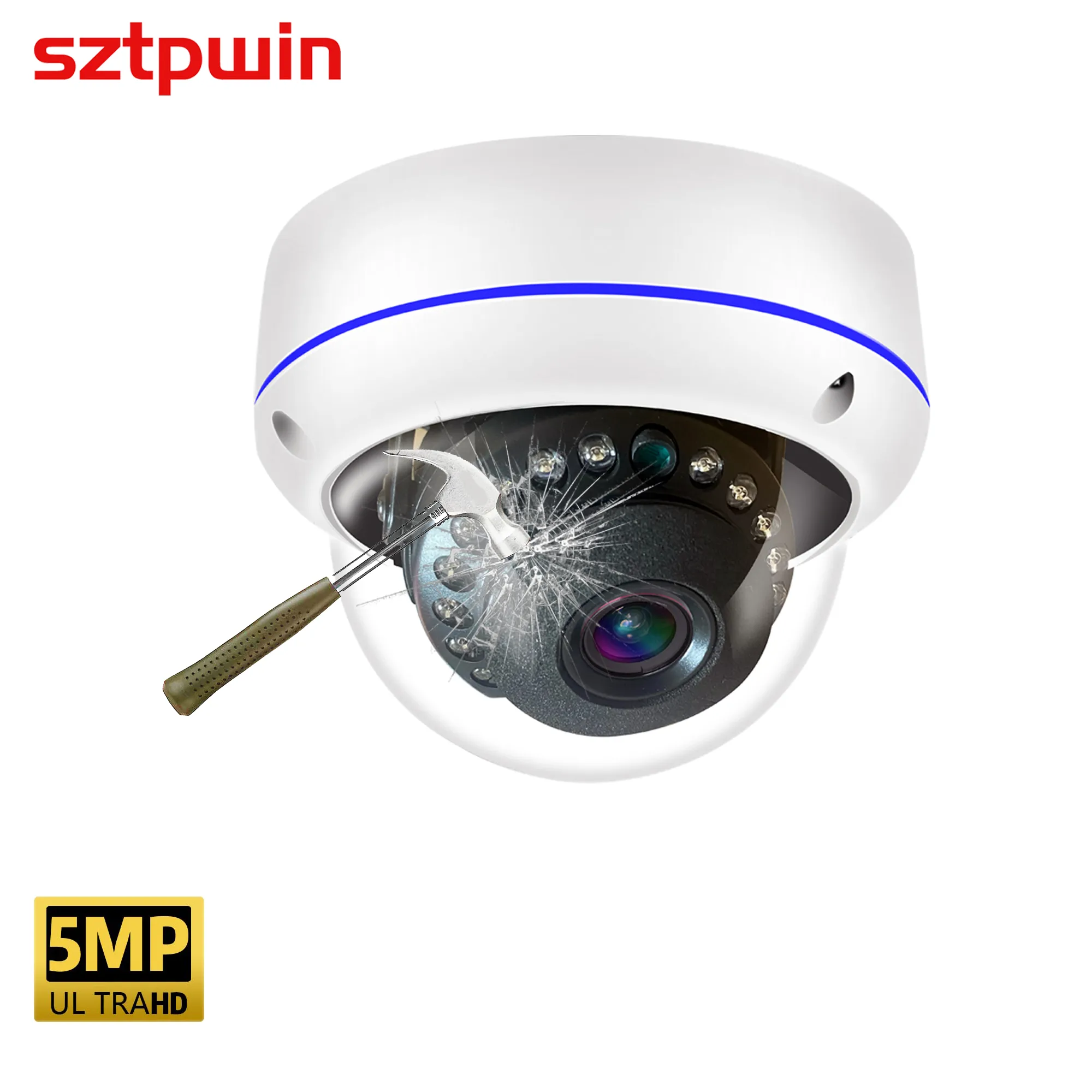 금속 돔 POE IP 카메라, ONVIF H.265 오디오 CCTV 카메라, 3mp 얼굴 감지, 파손 방지 IP66, 야외 가정 보안 비디오 시스템, 5MP title=금속 돔 POE IP 카메라, ONVIF H.265 오디오 CCTV 카메라, 3mp 얼굴 감지, 파손 방지 IP66, 야외 가정 보안 비디오 시스템, 5MP