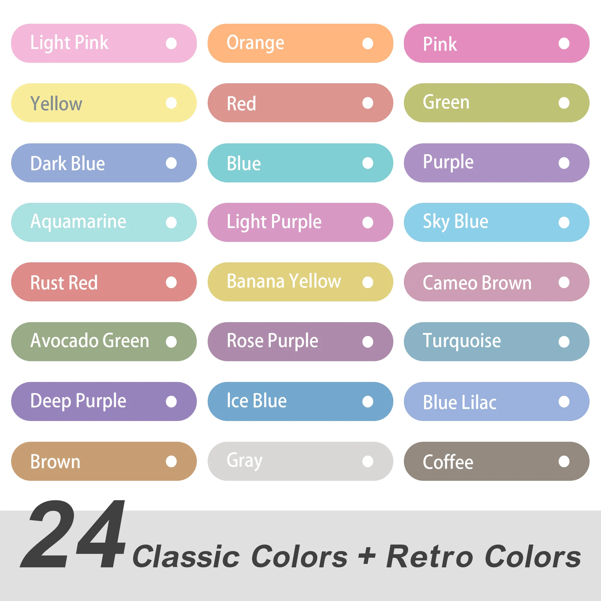 12/24 파스텔 하이라이터 모듬 컬러 듀얼 팁 성경책 주석 하이라이터, 저널링 플래너용 블리드 마커 없음