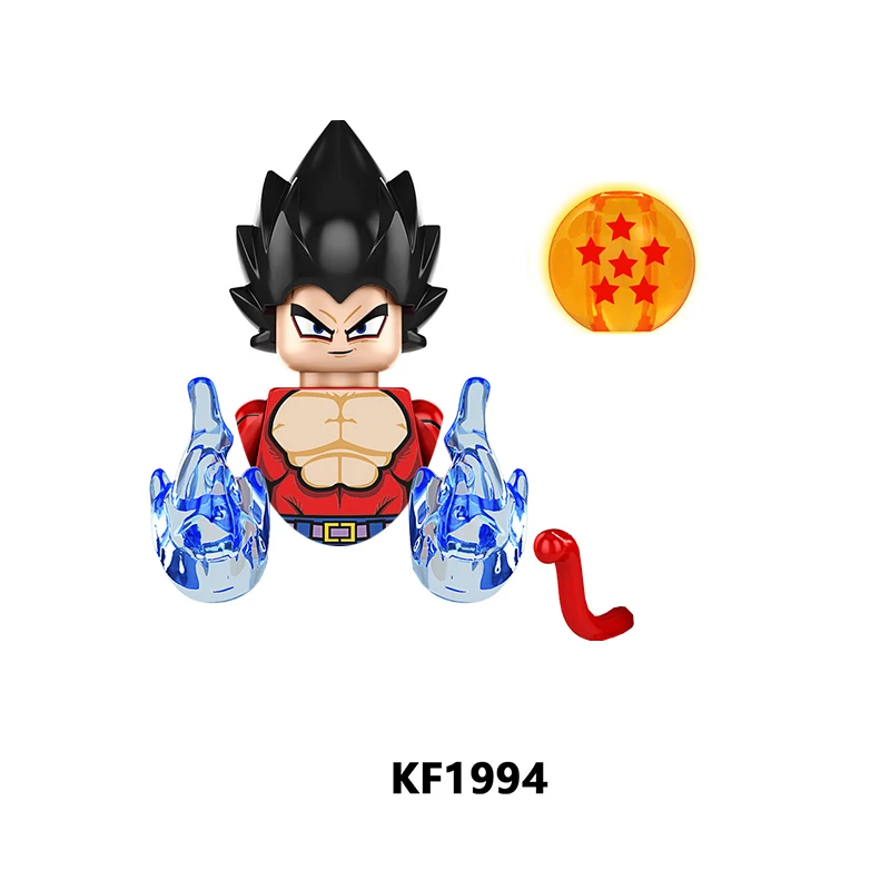 손오공 애니메이션 미니 빌딩 블록, 마인부우 액션 피규어 조립 완구, 어린이 생일 선물, 신제품 드래곤볼 Z KF6195 KF6193