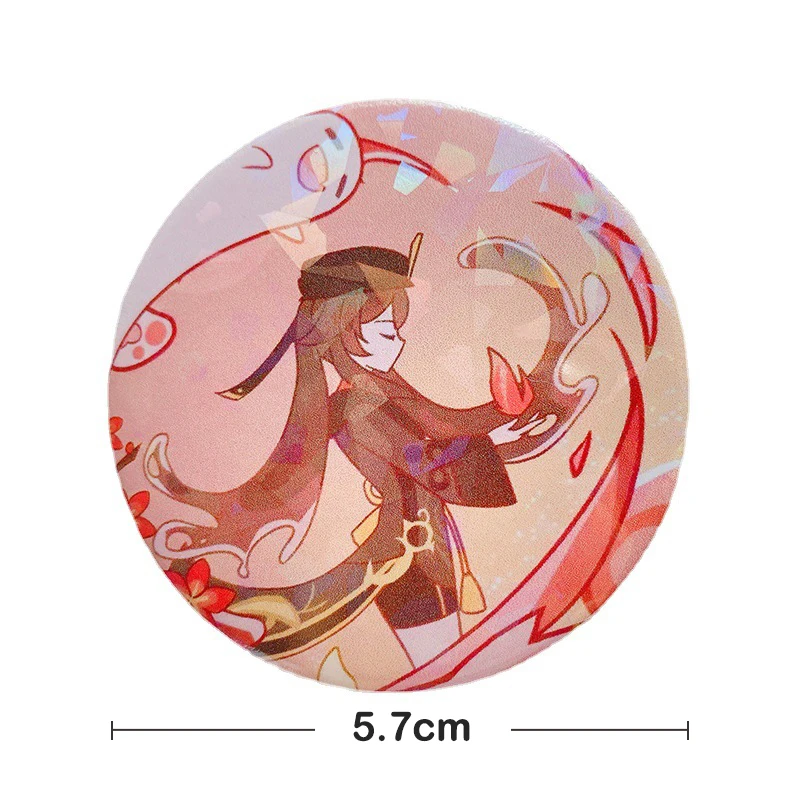 게임 원신 틴플레이트 브로치 핀, 애니메이션 배지 코스프레, 야에 미코 샤오 종리 액세서리, 의류 배낭 장식 선물