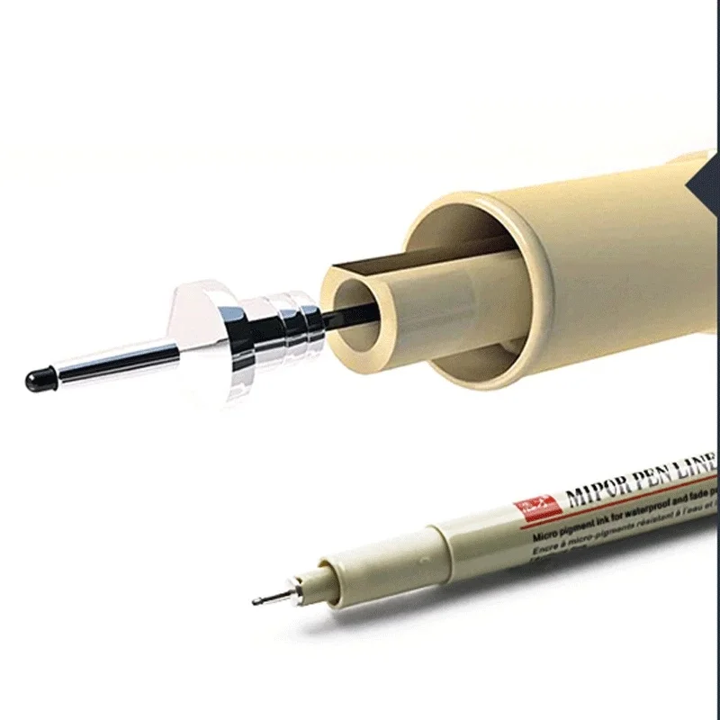 만화 마커 검정 바늘 펜 세트, 미술 용품, 드로잉 브러시 펜, 후크 라인 펜, 파인라이너 스케치 문구, 학교 학생