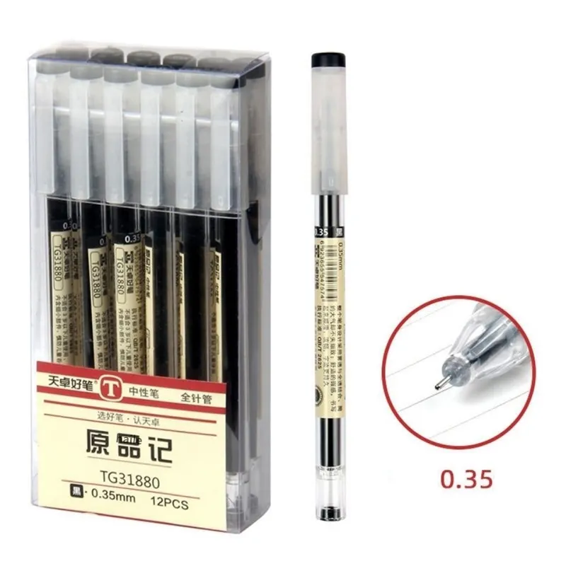 Haile 초미세 젤 펜 스타일, 검정, 빨강, 파랑 잉크 볼펜, 학교 및 사무실 필기 시험 문구 용품, 0.35mm title=Haile 초미세 젤 펜 스타일, 검정, 빨강, 파랑 잉크 볼펜, 학교 및 사무실 필기 시험 문구 용품, 0.35mm