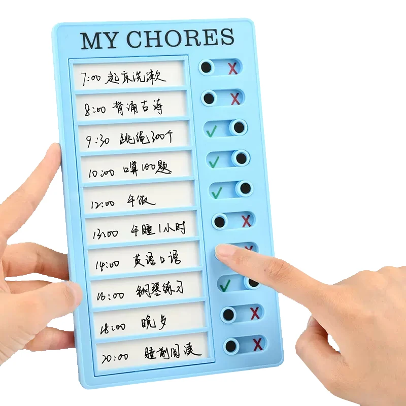 귀여운 자기 훈련 체크리스트, 메모 보드, 데일리 플래너, 할 일 목록, 한국 문구, 분리형 작업, 계획 사무실