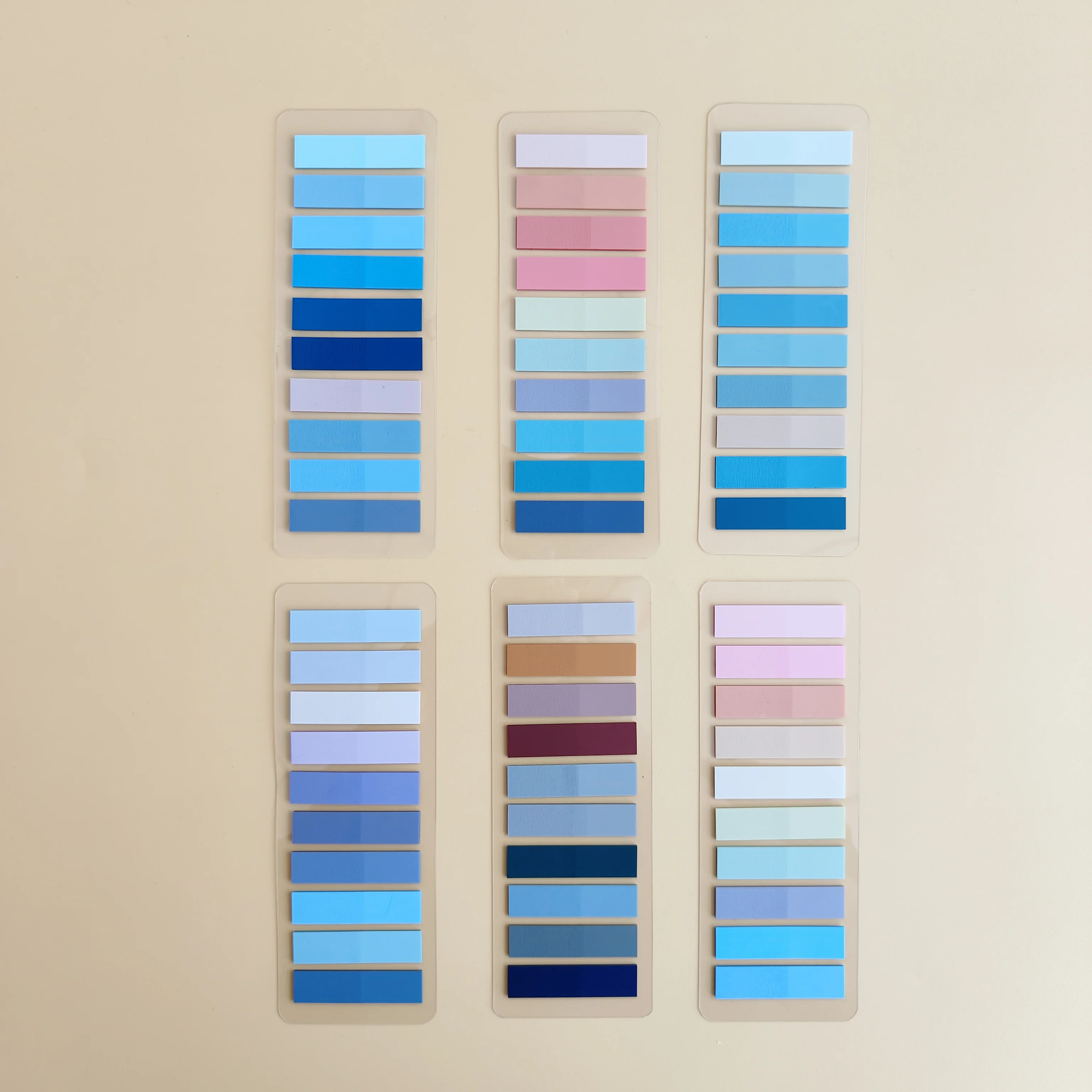 투명 스티커 노트, 자기 접착 북마커, 주석 읽기 책, 클리어 탭, 귀여운 문구, 세트 당 6 팩