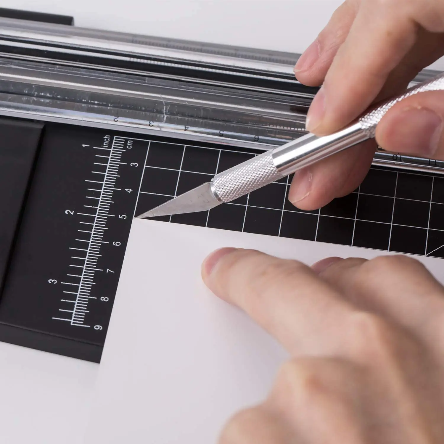 금속 펜 나이프 작은 조각 공예 나이프 키트, 조각 커터 조각, 미끄럼 방지 안전 종이 절단 수공예 도구