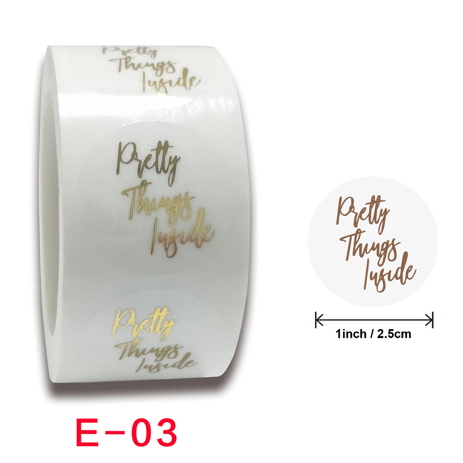 투명 씰링 감사 스티커 디자인, 스크랩북 축제 생일 파티 장식 라벨, 1 인치, 100-500 개