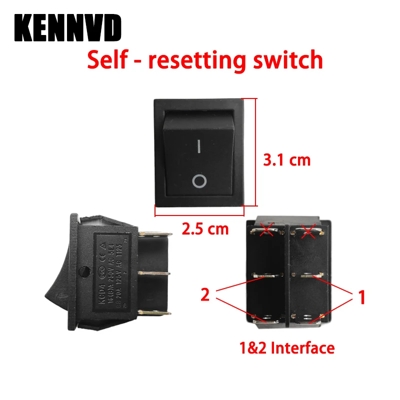 어린이 전기 자동차 스위치 페달, 어린이 장난감 오토바이 스위치, 라이드 온 자동차 스위치 퓨즈 파워 휠 예비 부품