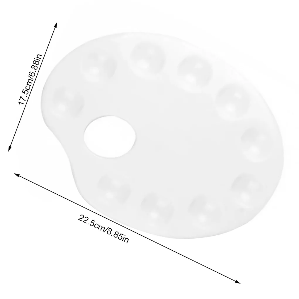 휴대용 컬러 혼합 트레이, 아티스트 팔레트, 아티스트 어린이 학생 미술 공예, 흰색 재고 있음, 10 Wells