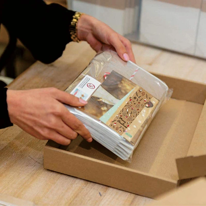 크래프트 크리스마스 선물 태그 스티커 패키지 라벨 포장 카드 장식, 150 개 롤