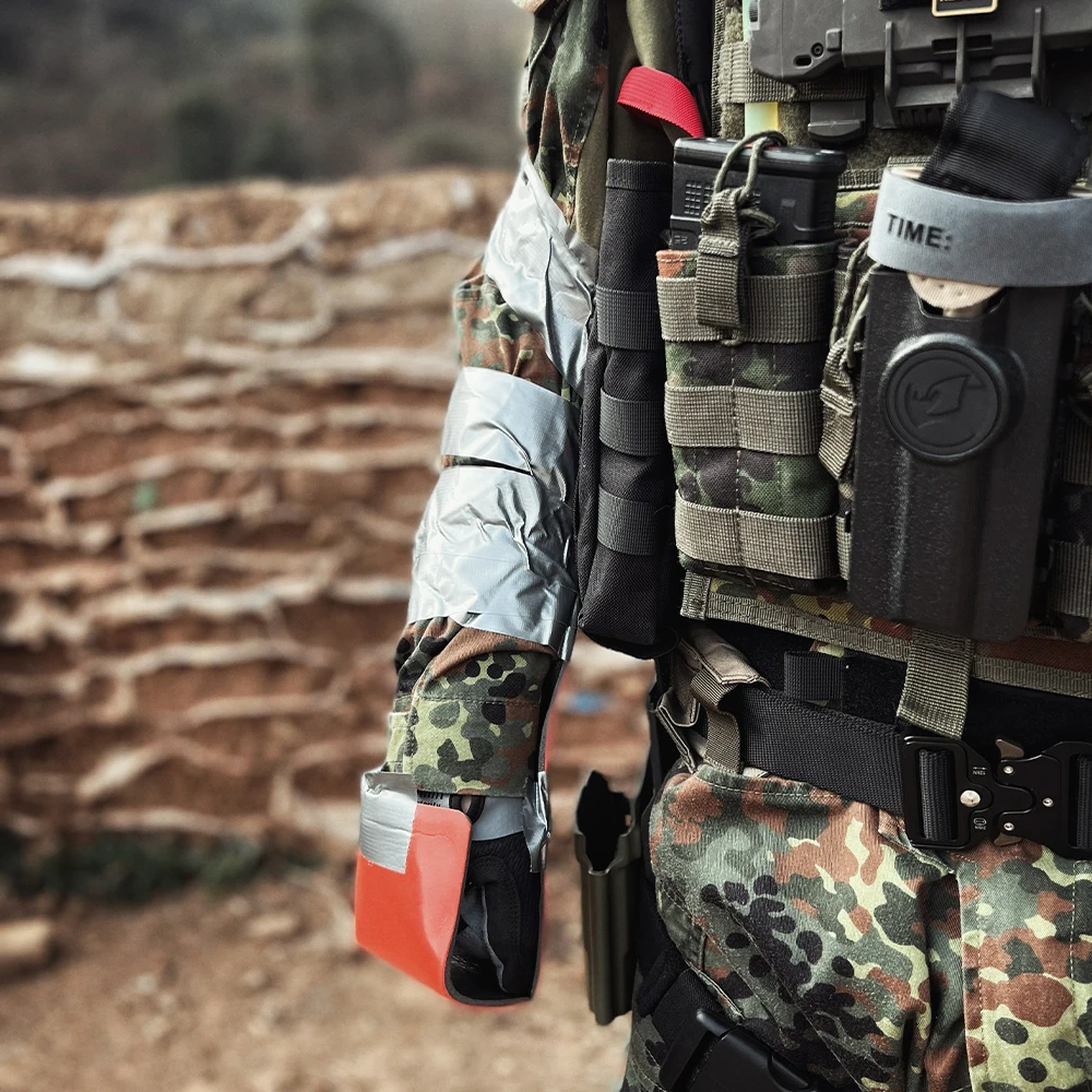 코뿔소 구조 덕트 테이프 전투 외상 접착제 비바람에 견디는 유연한 멀티 사용 잔류 물 없음