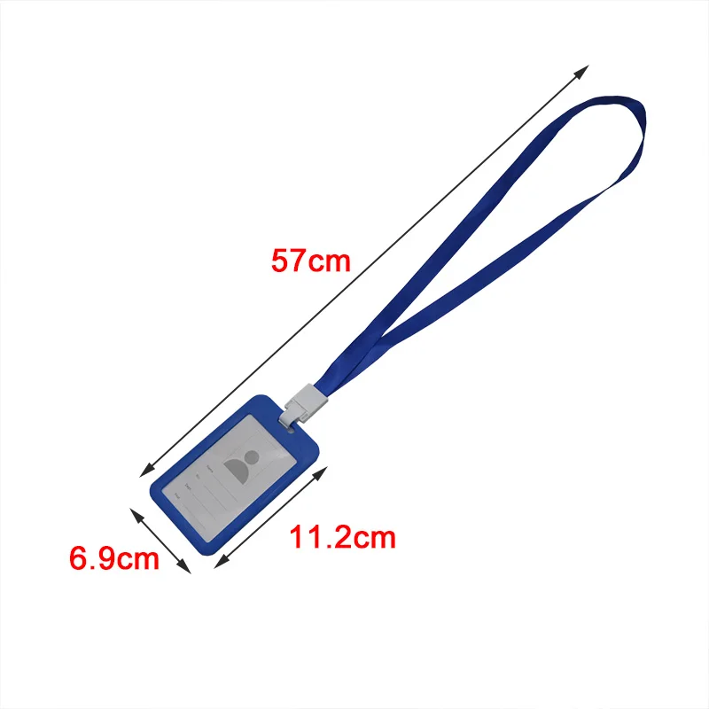 랜야드 카드 케이스 포함 작업 카드 홀더, 이름 ID 카드 커버, 작업 ID 배지, 1 개