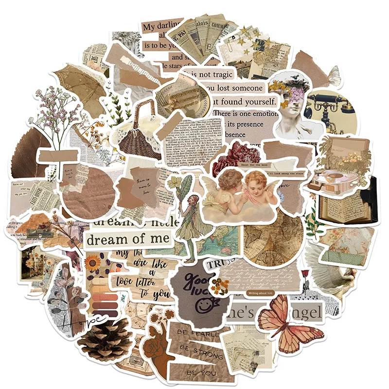 10/30/52PCS 빈티지 콜라주 PVC 낙서 스티커 미적 컬러 장식 스크랩북 DIY 어린이 전화 편지지 공급 title=10/30/52PCS 빈티지 콜라주 PVC 낙서 스티커 미적 컬러 장식 스크랩북 DIY 어린이 전화 편지지 공급