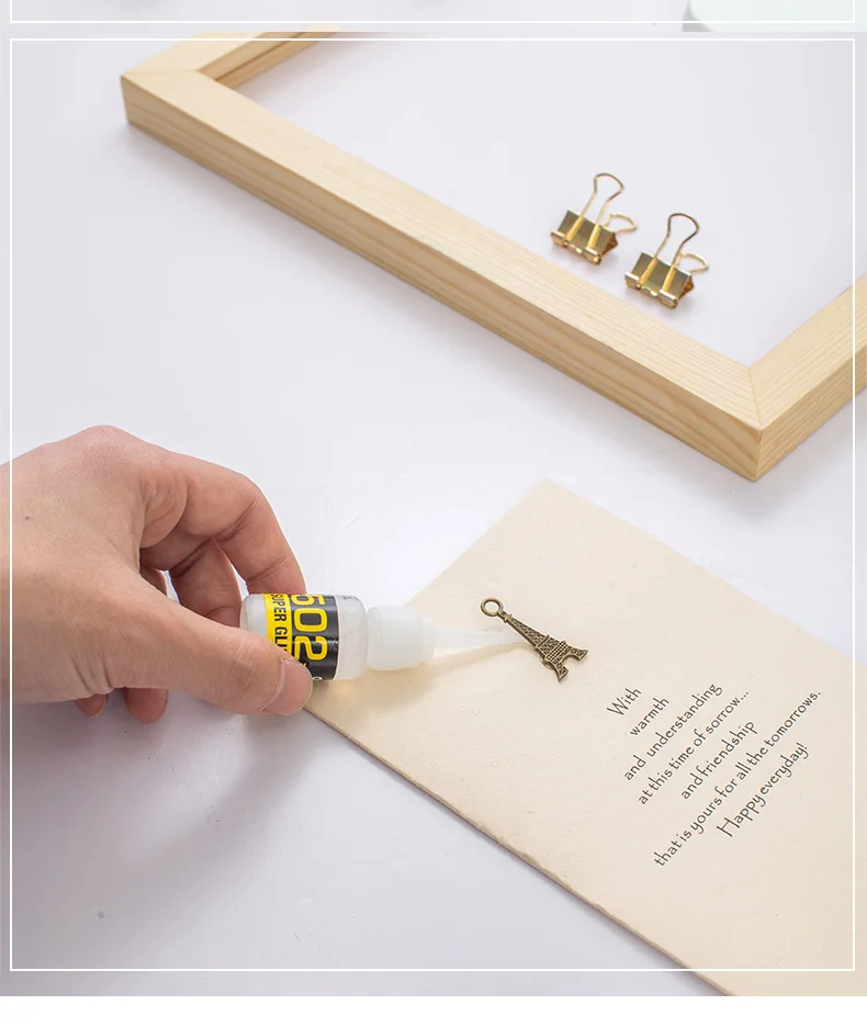 인스턴트 속건성 시아노아크릴 접착제, 강력한 본드, 빠른 가죽 고무 금속, 사무용품, 502 슈퍼 접착제, 8g, 3 개, 6 개