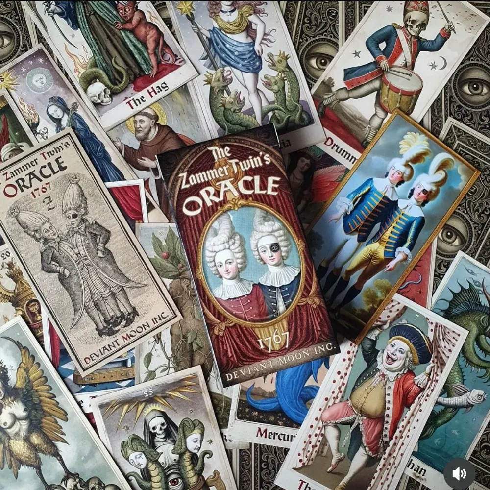 재머 트윈스 1st 에디션 오라클 덱 카드 50 개, 6*12cm title=재머 트윈스 1st 에디션 오라클 덱 카드 50 개, 6*12cm 