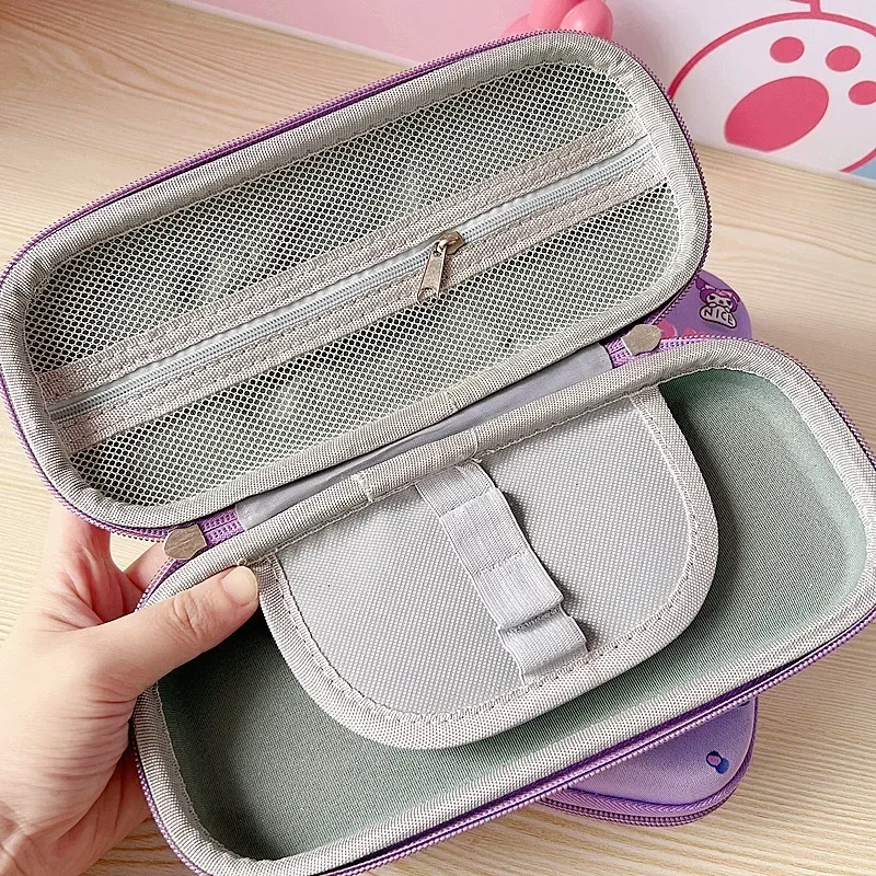 3D 액션 피규어 패턴 EVA 연필 케이스, 애니메이션 헬로키티 학생 쿠로미스 방수 연필 상자, 카와이 어린이 연필 가방