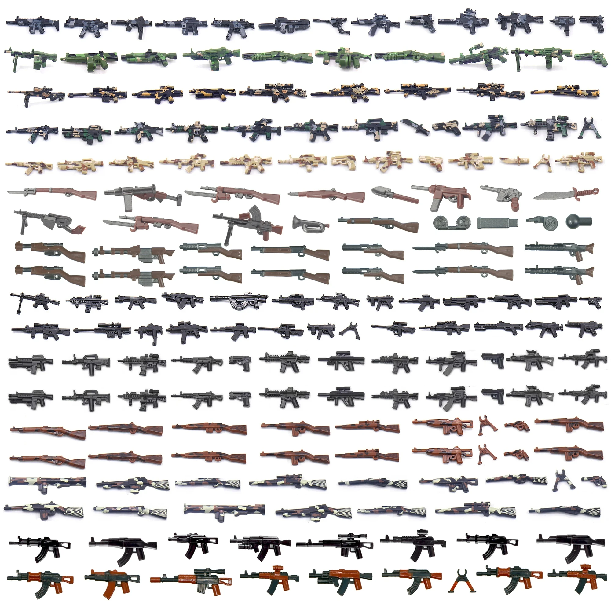 Ww2 군사 군인 무기 총 빌딩 블록, 액션 피규어 장비 액세서리 벽돌, 어린이 장난감 선물 title=Ww2 군사 군인 무기 총 빌딩 블록, 액션 피규어 장비 액세서리 벽돌, 어린이 장난감 선물 