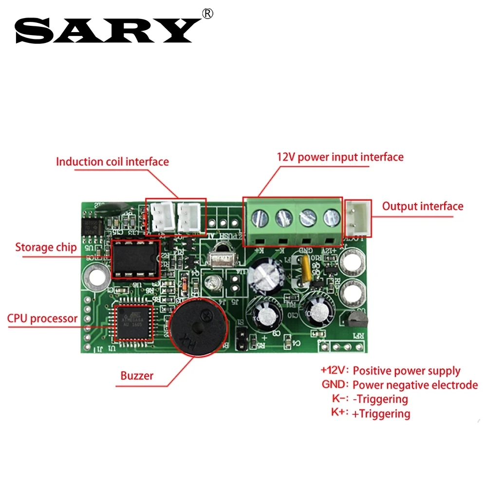 RFID 내장 유도 제어 보드 전기 잠금 제어 모듈, EMID 125KHz 라벨 카드 액세스 제어 컨트롤러, DC12V 출력