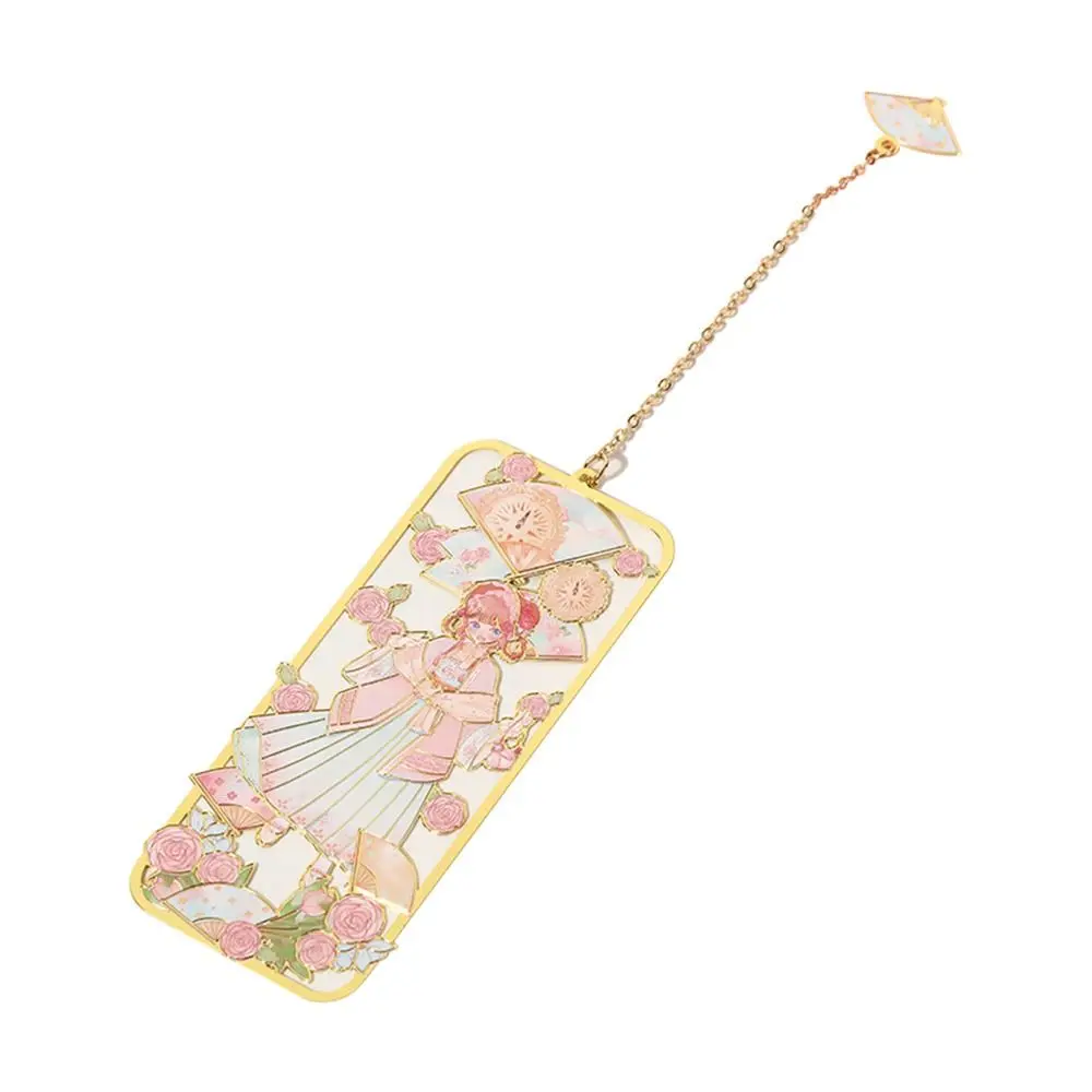 귀여운 바람 황동 북마크 금속 술 북마크 중국 스타일 페이지 표시 문구 마크, 만화 졸업 선물