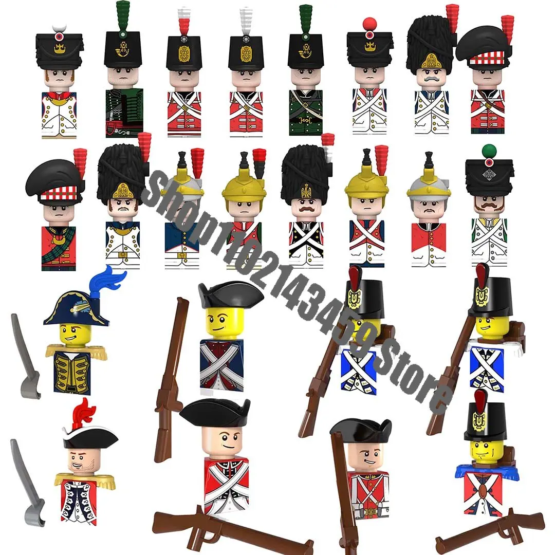 PG8035 N001-N016 나폴레옹 영국군 프랑스 육군 빌딩 블록, 미니 액션 피규어 장난감, 군인 군사 무기 벽돌 선물 title=PG8035 N001-N016 나폴레옹 영국군 프랑스 육군 빌딩 블록, 미니 액션 피규어 장난감, 군인 군사 무기 벽돌 선물 