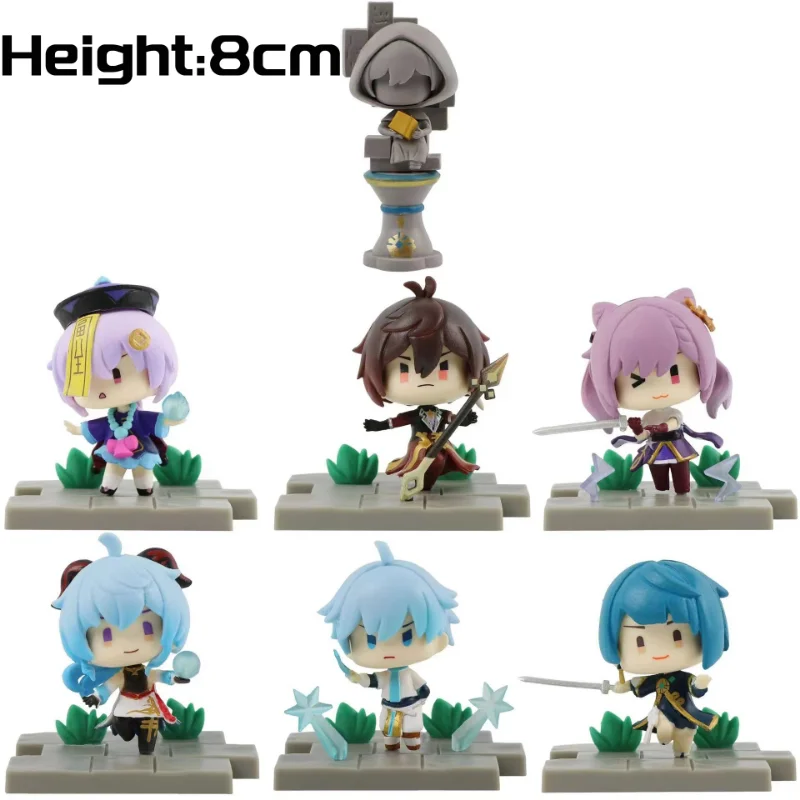 원신 임팩트 애니메이션 피규어 파이몬 클레 카와이 액션 피규어, 원신 피규어 컬렉션 모델, 어린이 장난감, 어린이날 선물