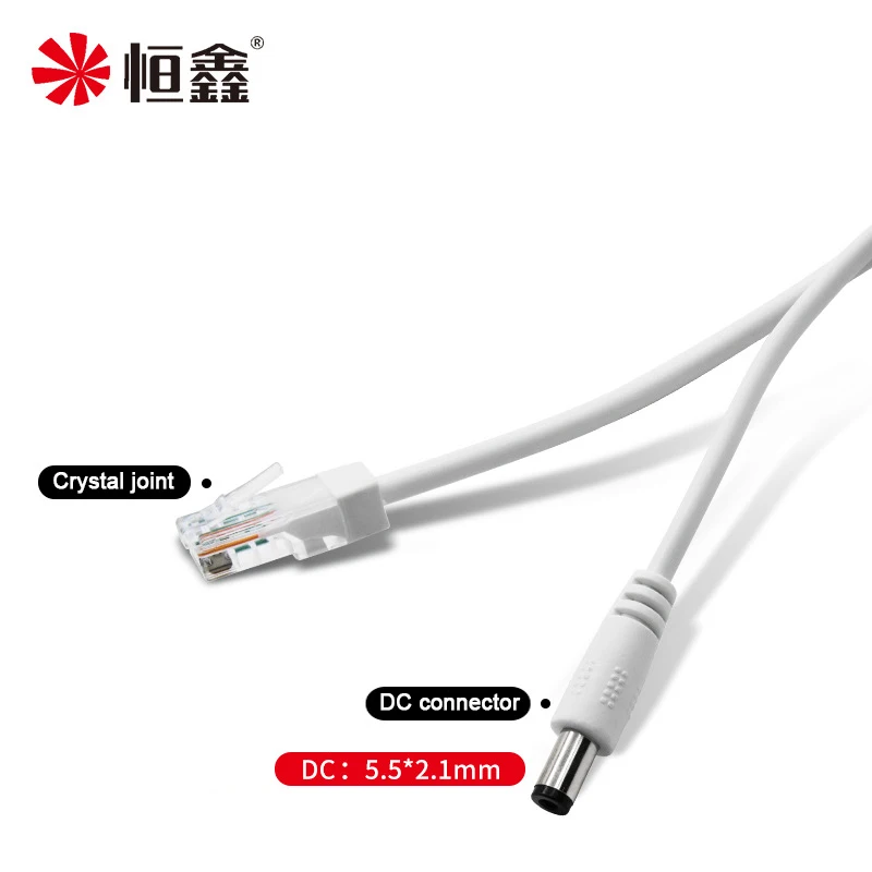 POE 스플리터 비디오 및 전원 어댑터 케이블 공급 모듈 인젝터, IP 카메라 익스텐더용 방수, 48V ~ 12V