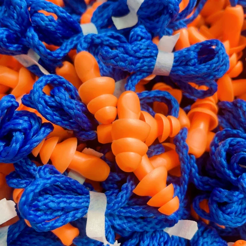 부드러운 실리콘 유선 귀마개, 재사용 가능한 청력 보호, 소음 감소 귀마개, 10 쌍 = 20 개 title=부드러운 실리콘 유선 귀마개, 재사용 가능한 청력 보호, 소음 감소 귀마개, 10 쌍 = 20 개