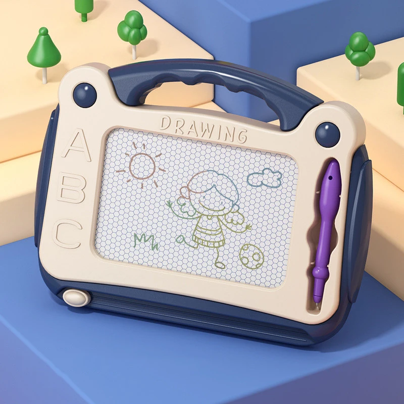 미니 마그네틱 드로잉 보드, 지울 수 있는 다채로운 쓰기 패드, 펜 1 개, 그림 그래피티 미술 교육 유치원 도구, 어린이 장난감