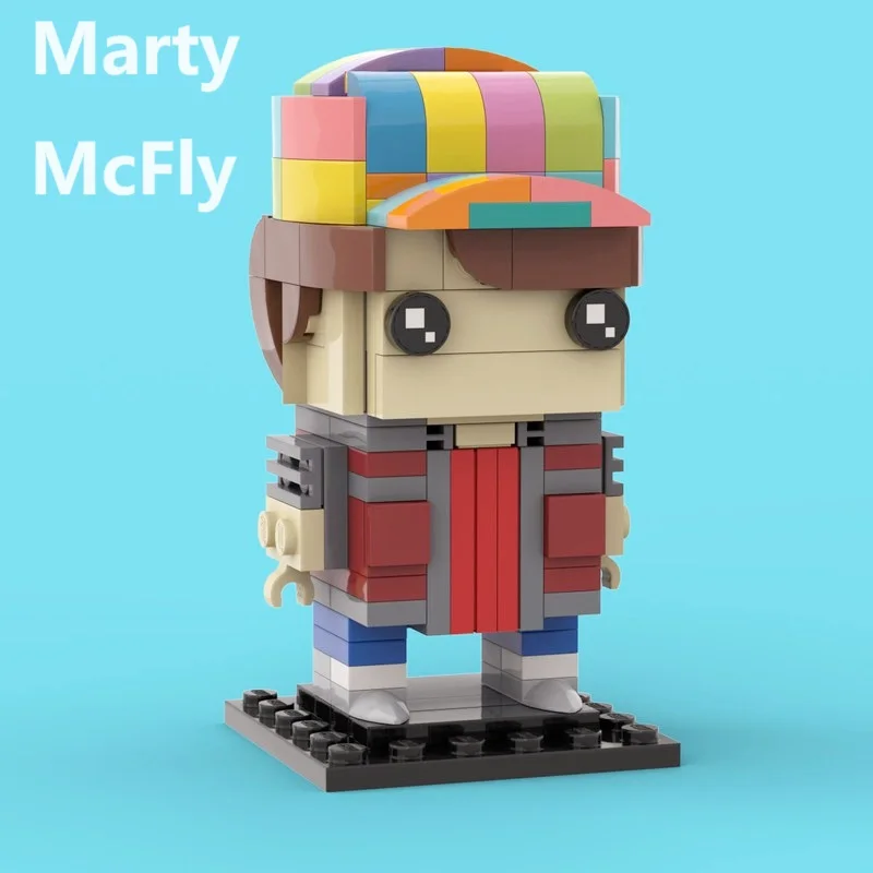 Back to the Future 마티 맥플라이 빌딩 블록, 미니 액션 피규어 장난감