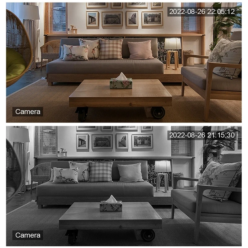 ICSEE 실내 자동 추적 양방향 오디오 보안 감시 컬러 야간 투시경, 4K 8MP 듀얼 렌즈, 2K 4MP 와이파이 IP PTZ 돔