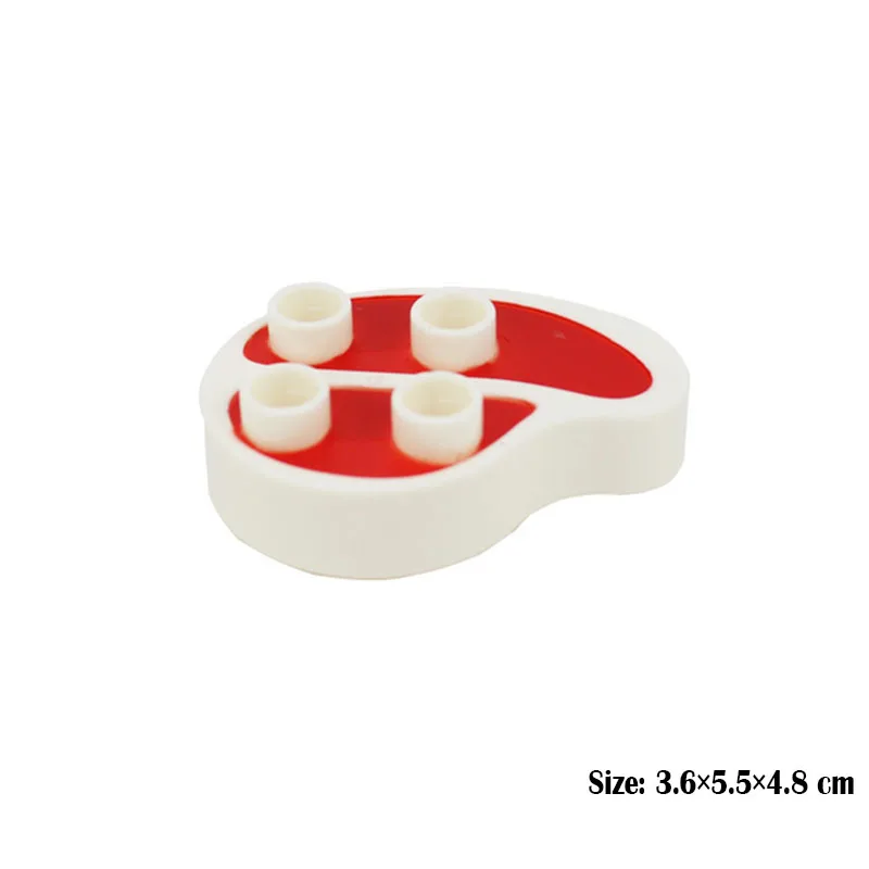 신제품 대형 빌딩 블록 액세서리 피규어, 가구 호환, Duploed 플레이 하우스 장면, 조립 브릭 장난감, 어린이 선물