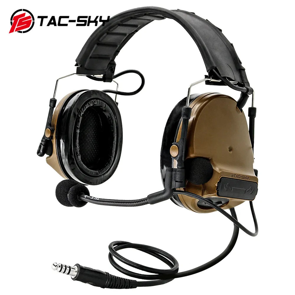 TAC-SKY COMTAC III 새로운 분리형 헤드 밴드 실리콘 이어 컵 소음 사냥 스포츠 군사 전술 헤드셋 Comtac III 헤드셋 title=TAC-SKY COMTAC III 새로운 분리형 헤드 밴드 실리콘 이어 컵 소음 사냥 스포츠 군사 전술 헤드셋 Comtac III 헤드셋 
