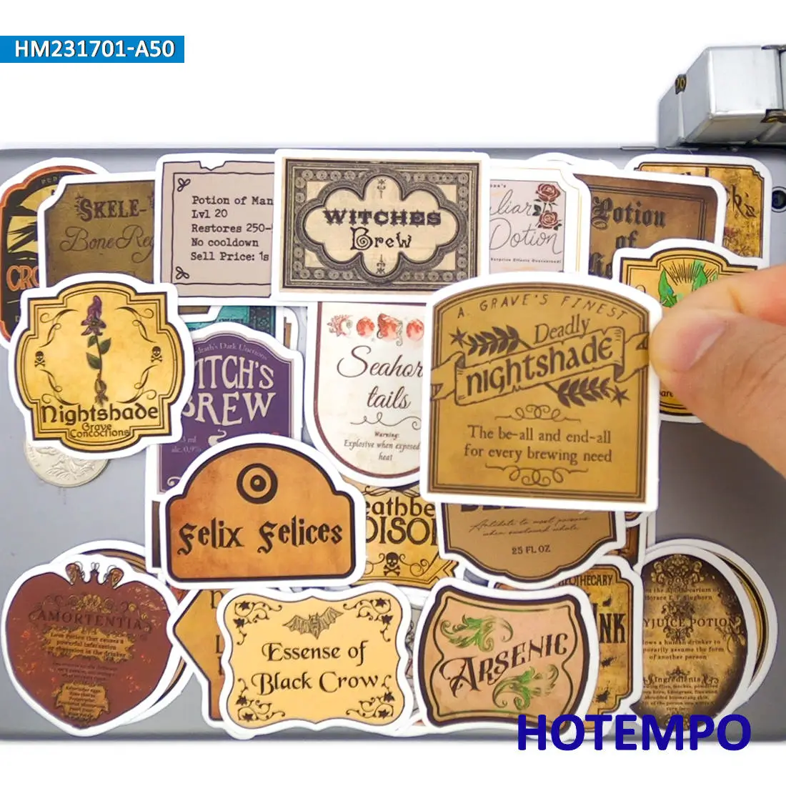 20/30/50 개, 마법의 물약 라벨 스티커, 레트로 마법사 연금술, 재밌는 데칼, 병, 수하물, 자전거, 자동차, 노트북, 전화, 유리, 컵, 스케이트 보드, 오토바이, 스티커 장난감 title=20/30/50 개, 마법의 물약 라벨 스티커, 레트로 마법사 연금술, 재밌는 데칼, 병, 수하물, 자전거, 자동차, 노트북, 전화, 유리, 컵, 스케이트 보드, 오토바이, 스티커 장난감 