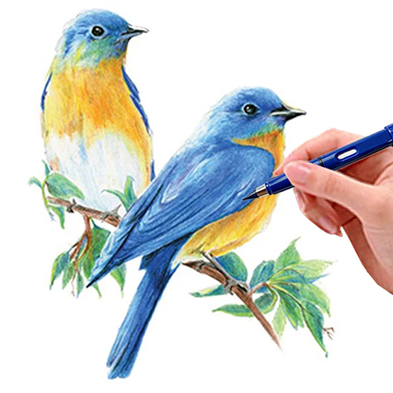 신기술 12 색 영원한 연필, 잉크 없음, 카와이 무제한 연필, 학교 어린이 아트 컬러 스케치 페인팅 문구, 10 개, 13 개