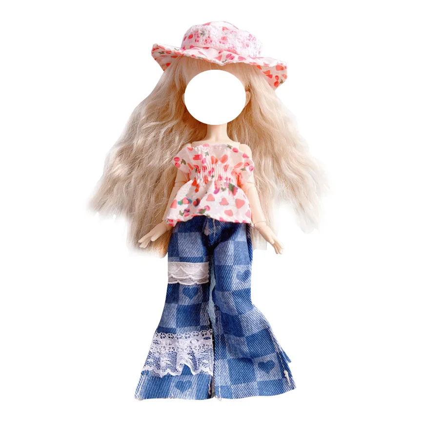 귀여운 드레스 JK 유니폼 의류, 30 cm 1/6 Bjd 바이트 인형, DIY 드레스 업 의류 스커트 패션 캐주얼 정장 양말 장난감 액세서리