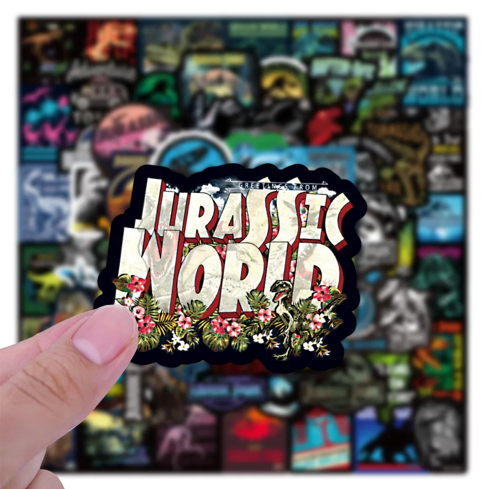 쥬라기 공원 공룡 동물 그래피티 스티커 가구용, DIY 의자 장난감, 자동차 트렁크, 컴퓨터, 오토바이, 팩 당 50 개, 75 개