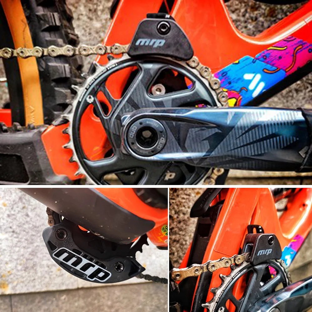MRP AMG V2 합금 체인 가이드, 블랙 배쉬 가드, 마운트, 산악 자전거 체인링 보호대, 26-32T, 32-38T ISCG-05