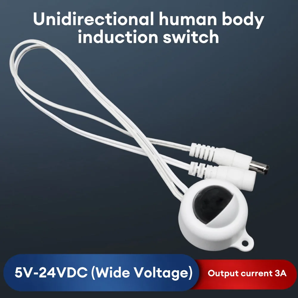 USB 바디 적외선 PIR 모션 센서 스위치, 인체 모션 센서 감지기, LED 조명용 DC 스위치