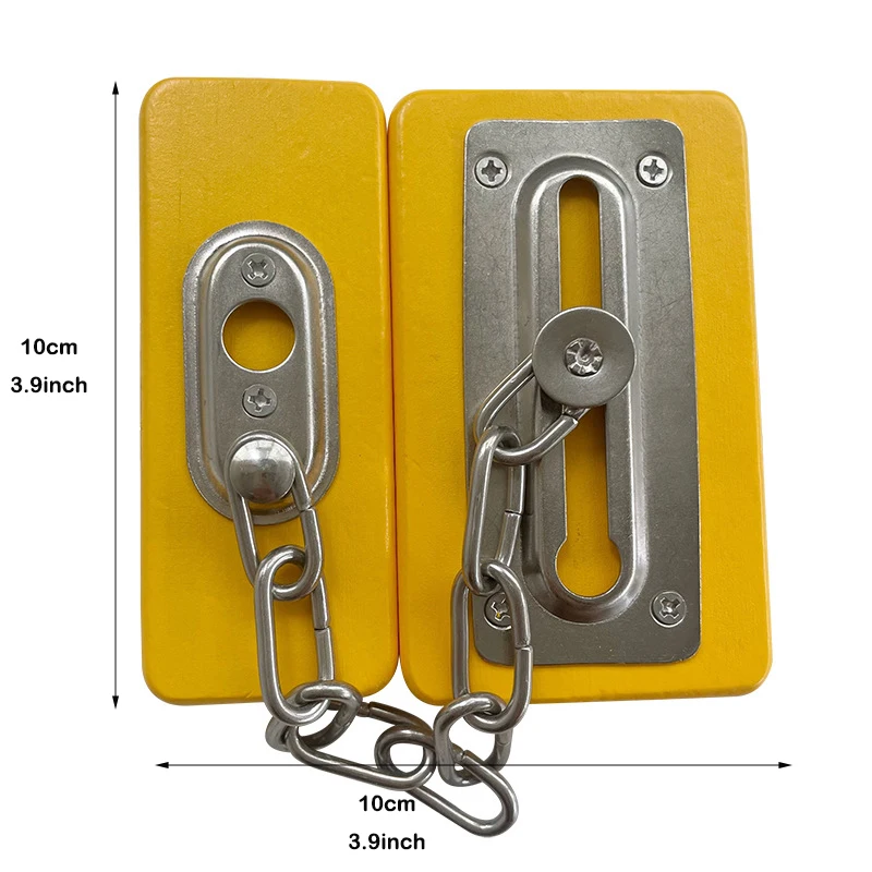 바쁜 보드 DIY 액세서리 잠금 해제 도어 래치 장난감, 부모-자식 수제 대화형 몬테소리 교육 아기 감각 훈련