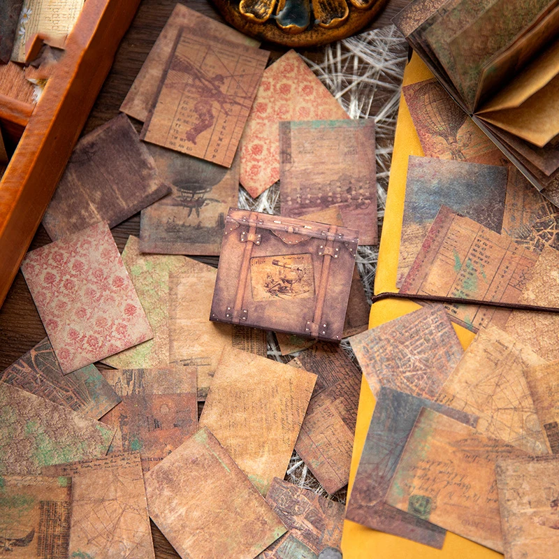 Journamm 빈티지 스크랩북 종이 장식 문구 용품, 아트 콜라주 정크 저널 플래너, DIY 사진 앨범 재료, 팩당 60 개