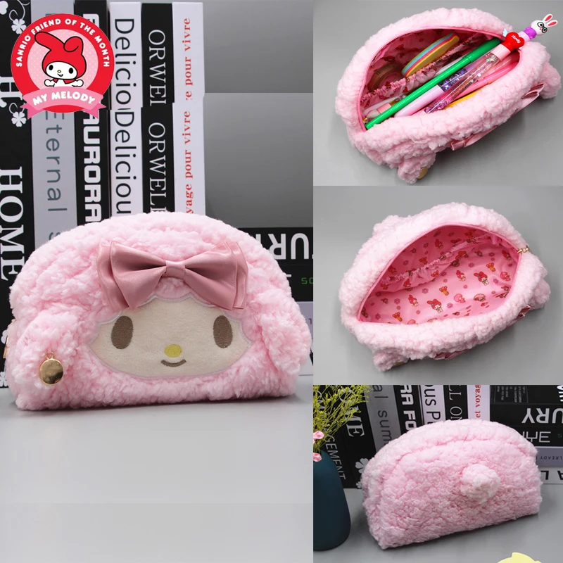 마이 멜로디 봉제 연필 케이스 문구 상자, 귀여운 대용량 귀여운 휴대용 화장품 가방 보관 가방 학교 용품 선물 title=마이 멜로디 봉제 연필 케이스 문구 상자, 귀여운 대용량 귀여운 휴대용 화장품 가방 보관 가방 학교 용품 선물 
