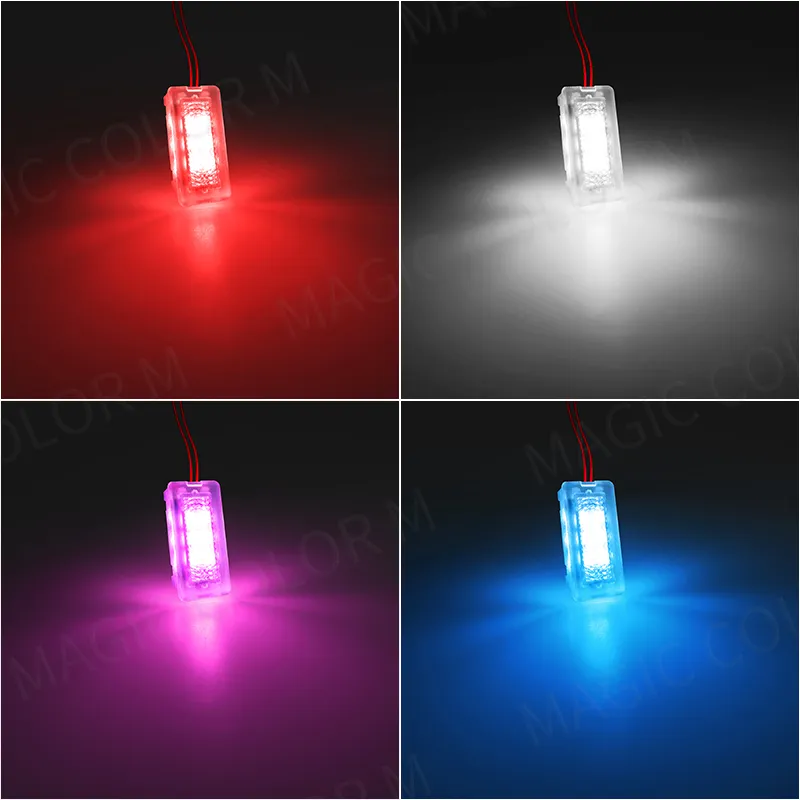 테슬라 모델 3 Y S X용 LED 분위기 풋 웰 조명, 자동차 인테리어 조명, 바닥 문짝 퍼들 장식 램프, 자동차 액세서리
