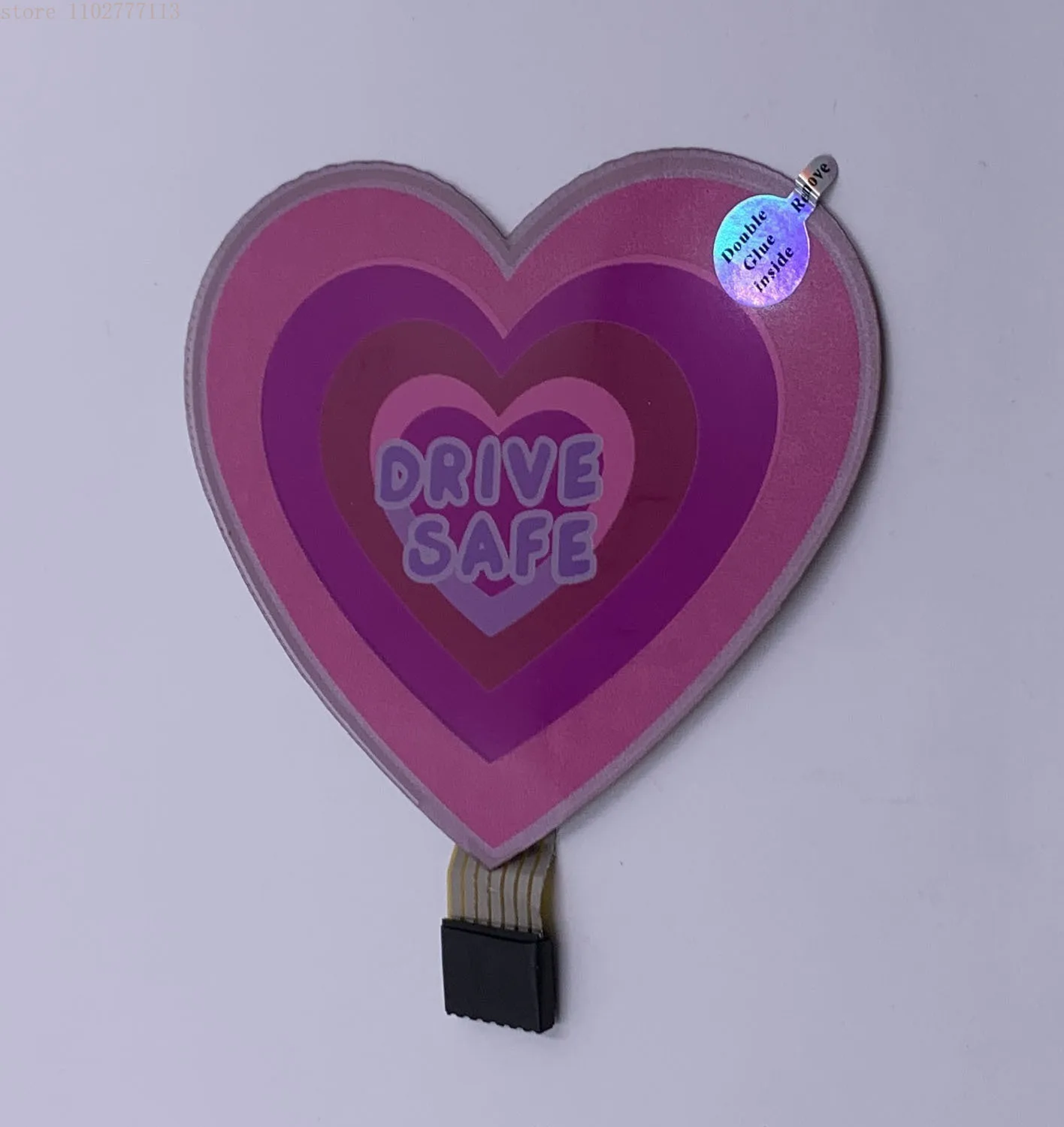 패션 JDM 자동차 LED 장식 조명 스티커, 깜박이는 조명, 앞 유리 글로우 패널, 전기 마커 램프