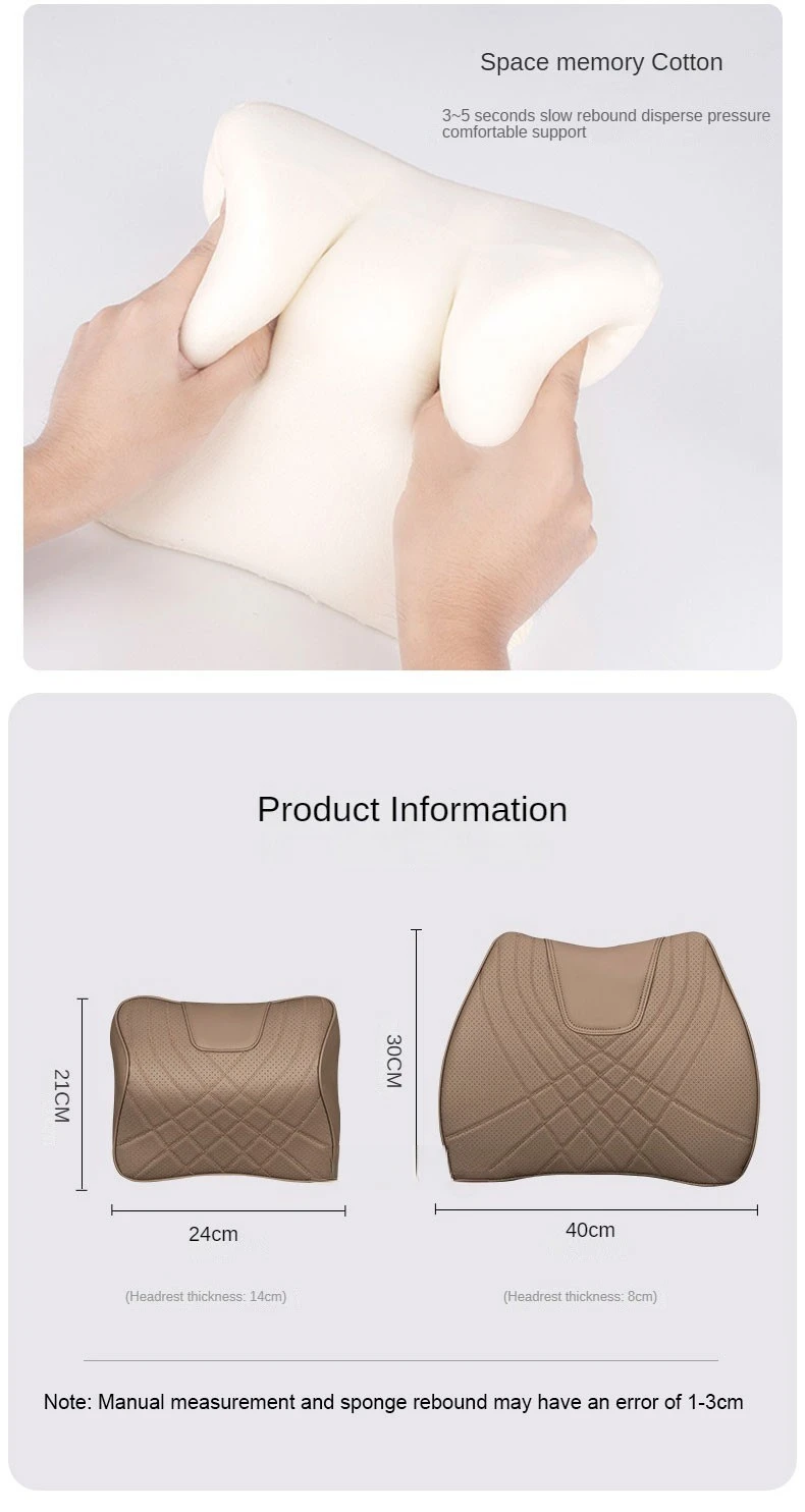 메르세데스 벤츠 AMG A C E S 클래스, 나파 가죽 머리 받침, 부드러운 시트, 요추 지지대 허리 베개, W207, W211, W212 용