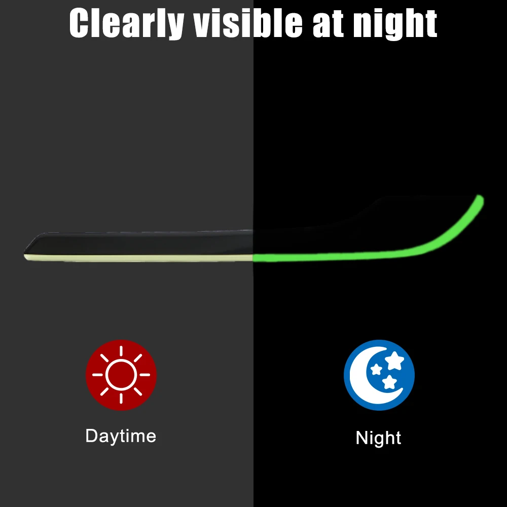 테슬라 모델 3 모델 Y용 발광 핸들 키트, 2022 도어 핸들 커버 프로텍터 스티커, 자동차 스타일링 액세서리